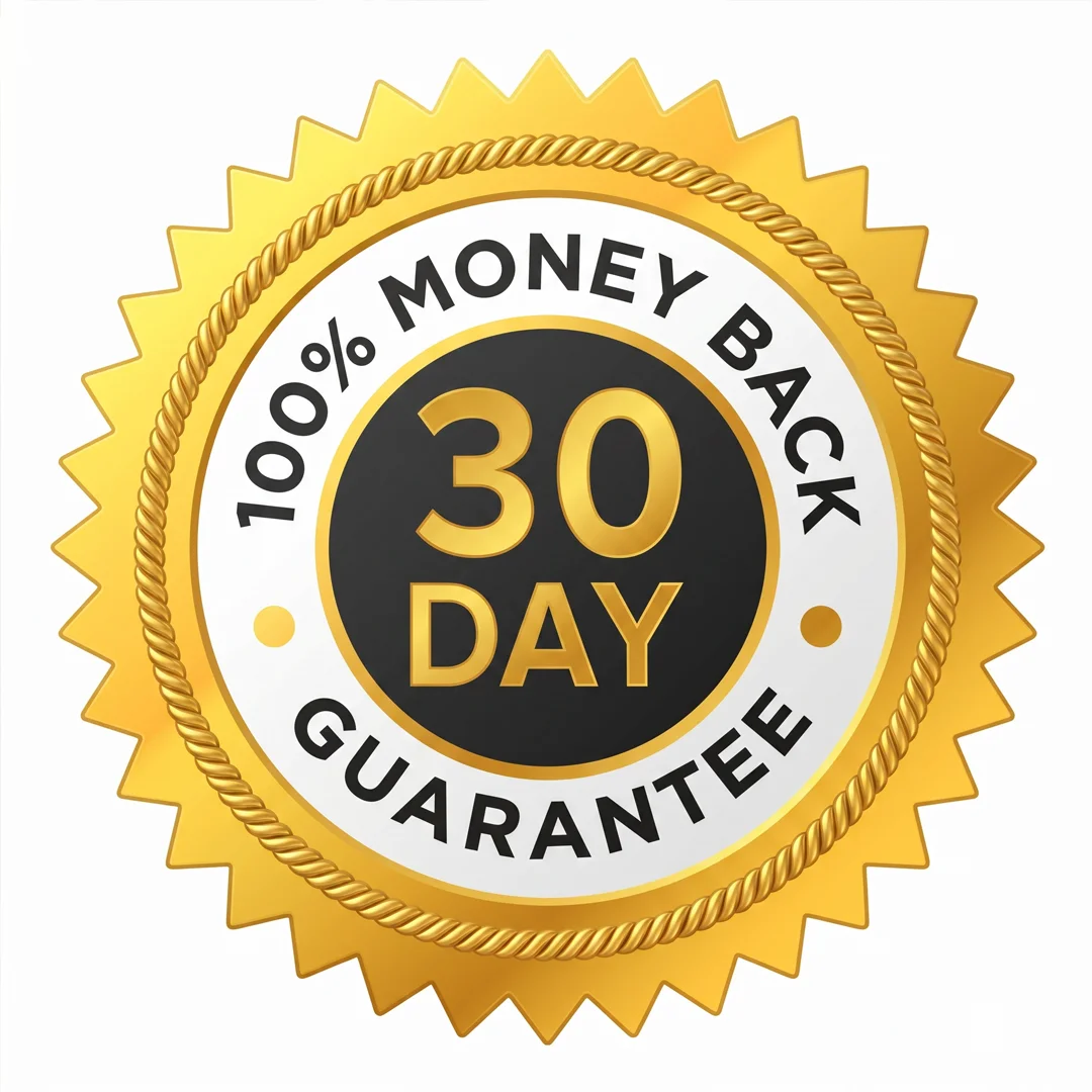 guarantee badge / product packaging image